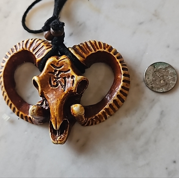 Native American Other - Carved Ram large N A necklace for men or wall hanging as I have displayed here